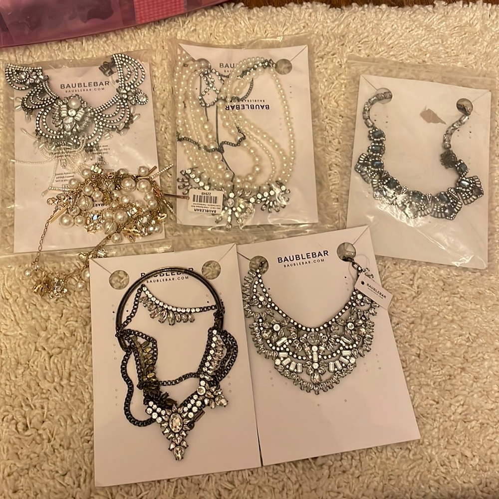 bundle of baublebar necklace jewelery lot